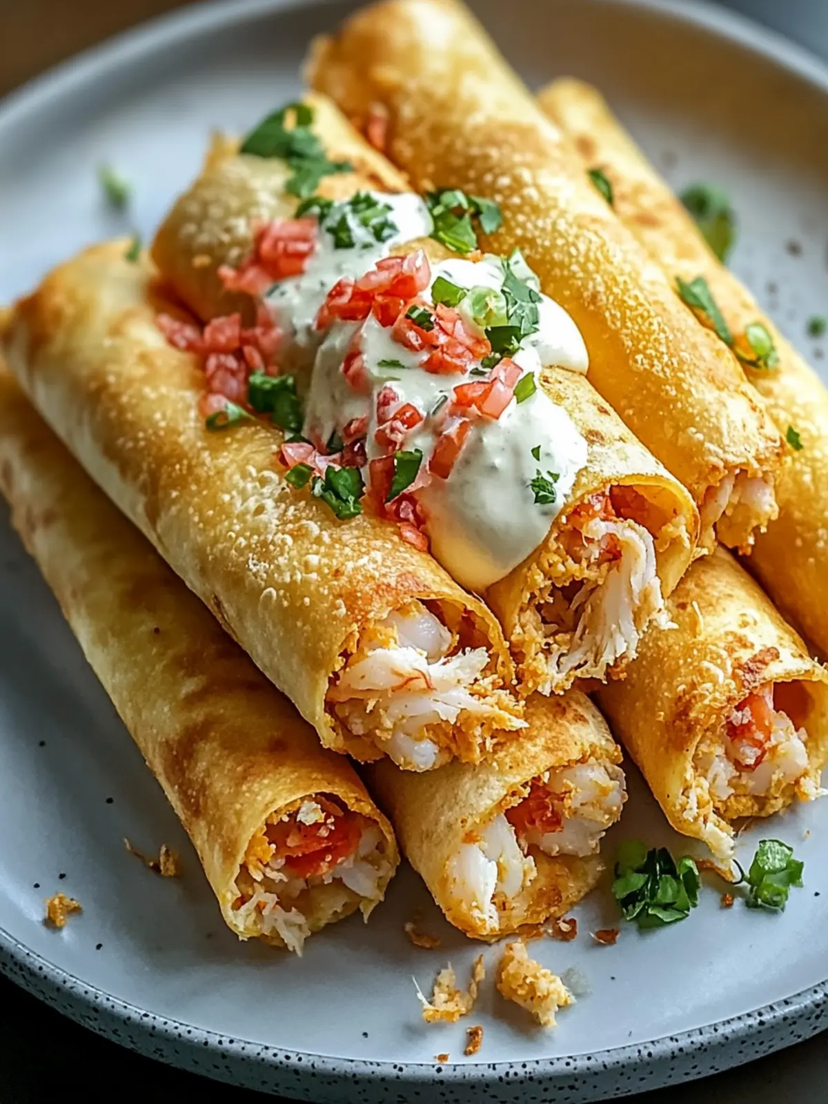 Crispy Crab and Shrimp Queso Taquitos That Wow Any Crowd 2 Crispy Crab And Shrimp Queso Taquitos