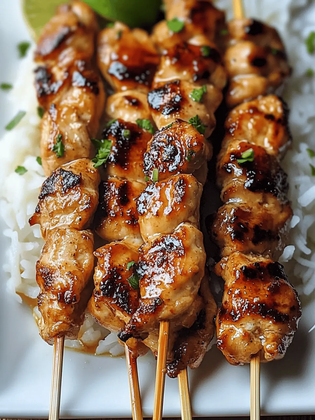 Juicy Coconut-Lime Chicken Skewers for Perfect Summer Grilling 4 Juicy Coconut-Lime Chicken Skewers