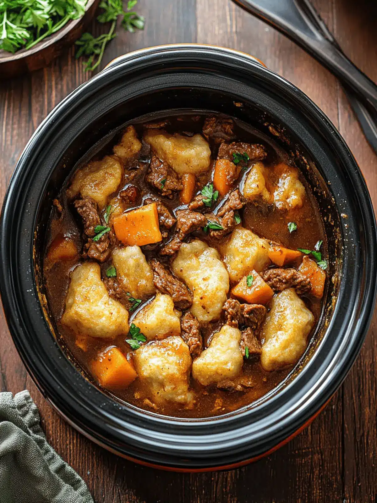 Savor the Comfort: Easy Crock Pot Beef Dumplings Recipe 4 Crock Pot Beef Dumplings