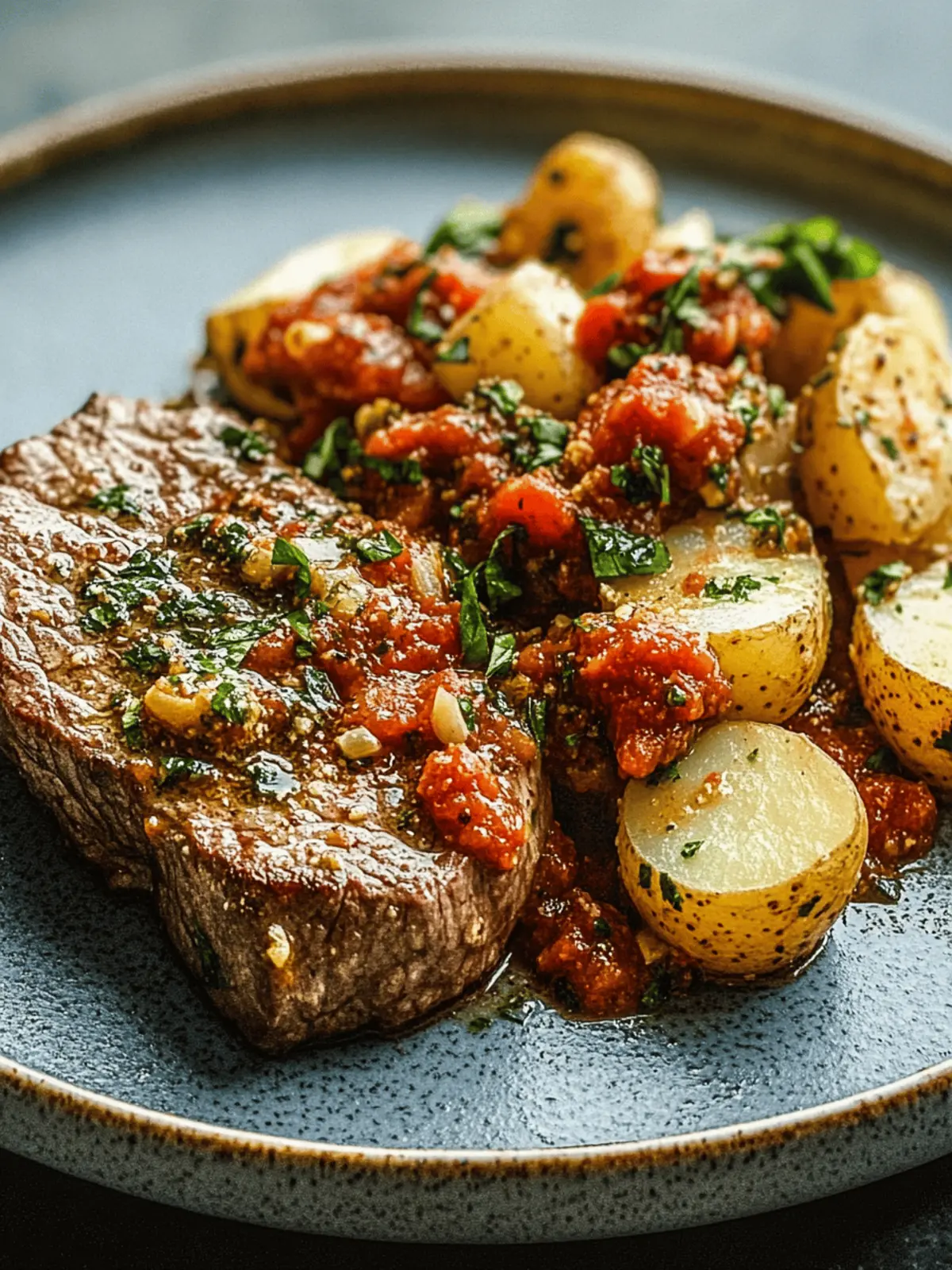 Perfect Veal Minute Steak with Romesco Potato Salad Gluten-Free 2 Veal Minute Steak with Romesco Potato Salad (Gluten-Free)