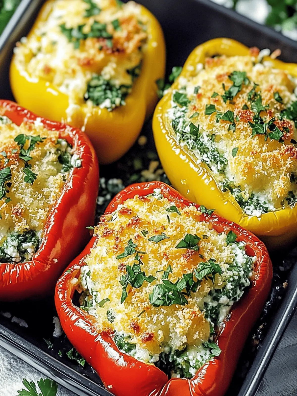 Herby Ricotta Stuffed Peppers: A Flavorful Twist on Italian Comfort 4 Herby Ricotta Stuffed Peppers