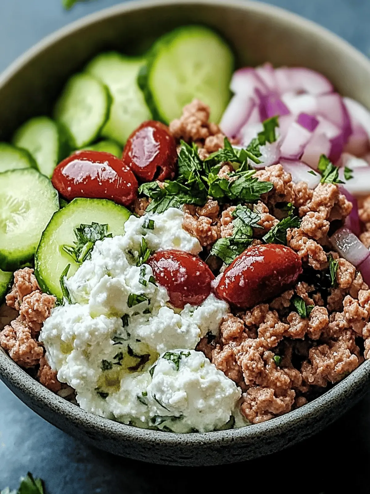 Healthy Greek Ground Chicken Bowls for Fresh Weeknight Feasts 3 Healthy Greek Ground Chicken Bowls