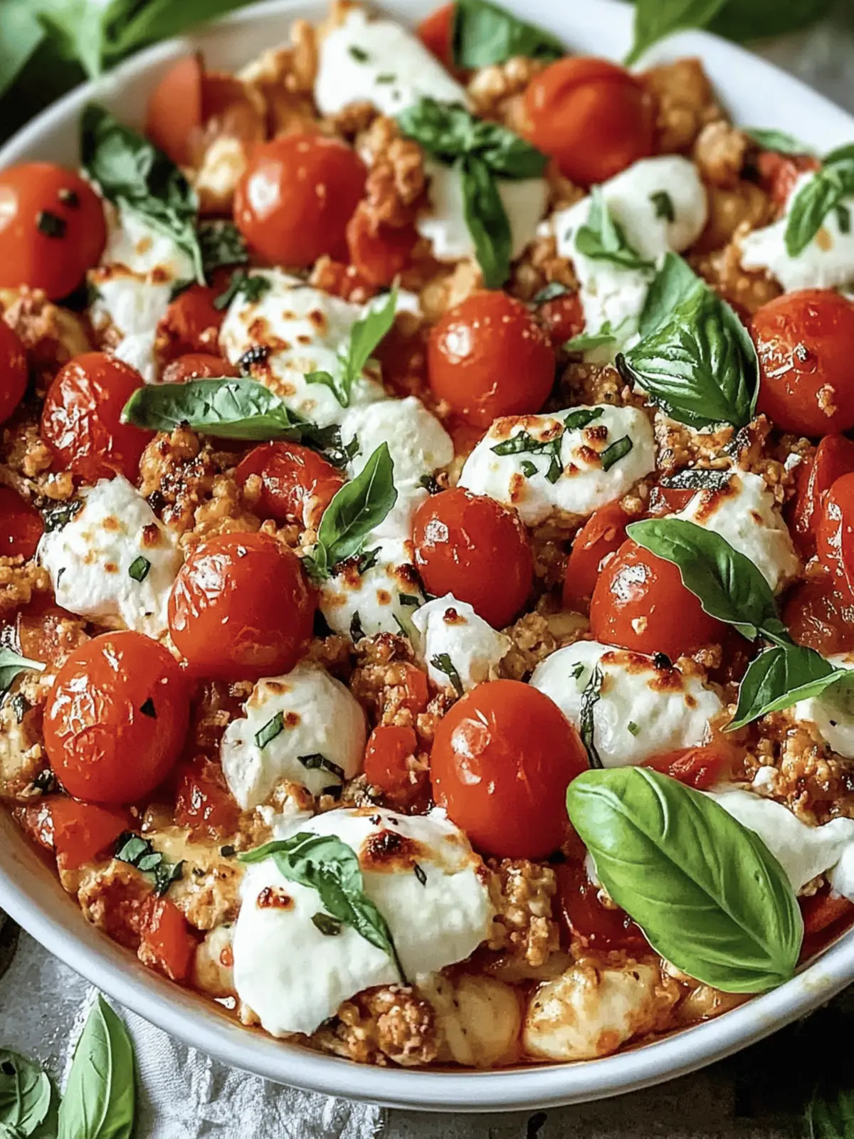 Savor Ground Chicken Caprese for a Quick Italian Treat 3 Ground Chicken Caprese