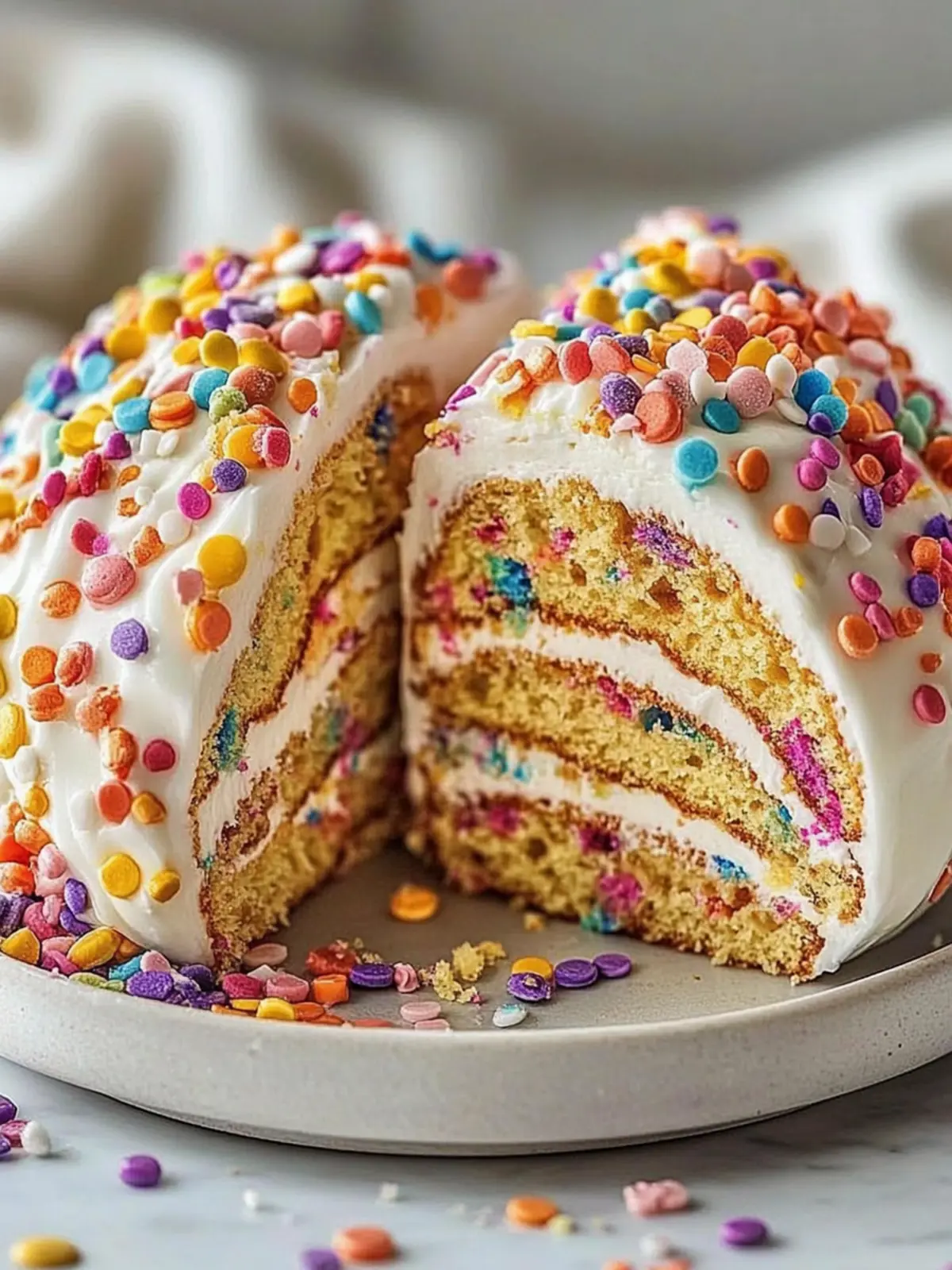 Chaos Style Confetti Birthday Cake Wraps for Festive Fun 3 Chaos Style Confetti Birthday Cake
