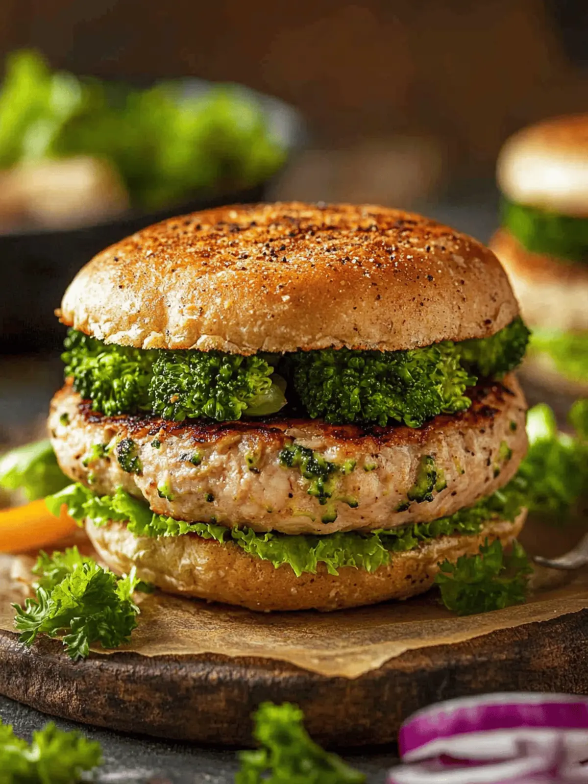 Savor Healthy Chicken and Broccoli Burgers in 25 Minutes 4 Chicken and Broccoli Burgers