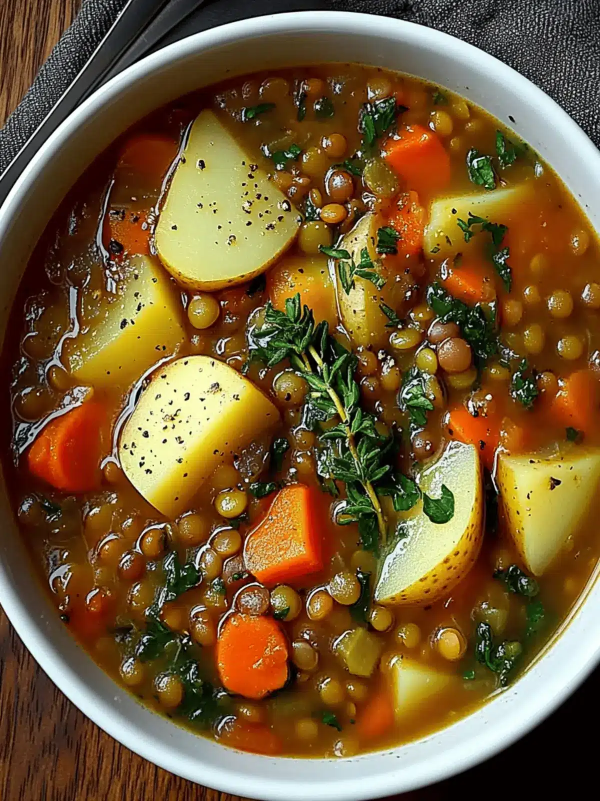Hearty Lentil and Potato Soup for a Cozy Night In 4 Hearty Lentil and Potato Soup