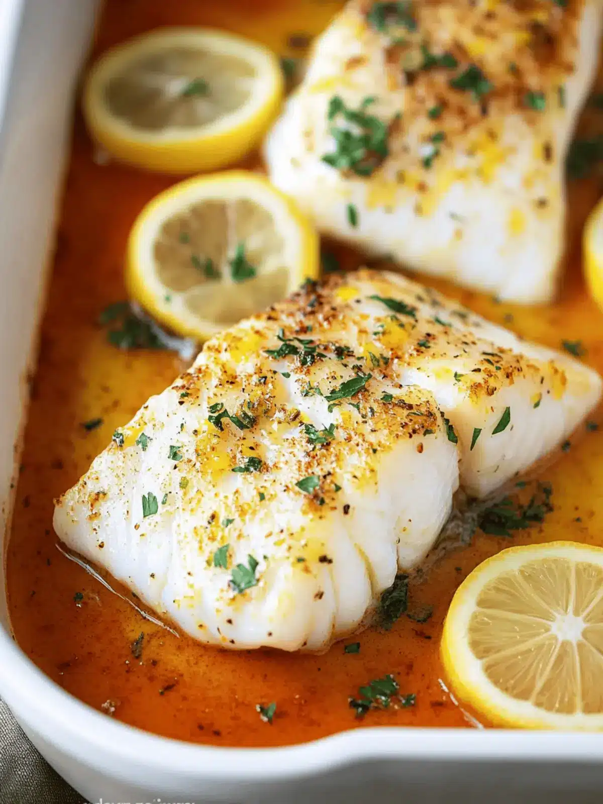 Lemon Butter Baked Cod: A Simple, Delicious Seafood Delight 2 Lemon Butter Baked Cod