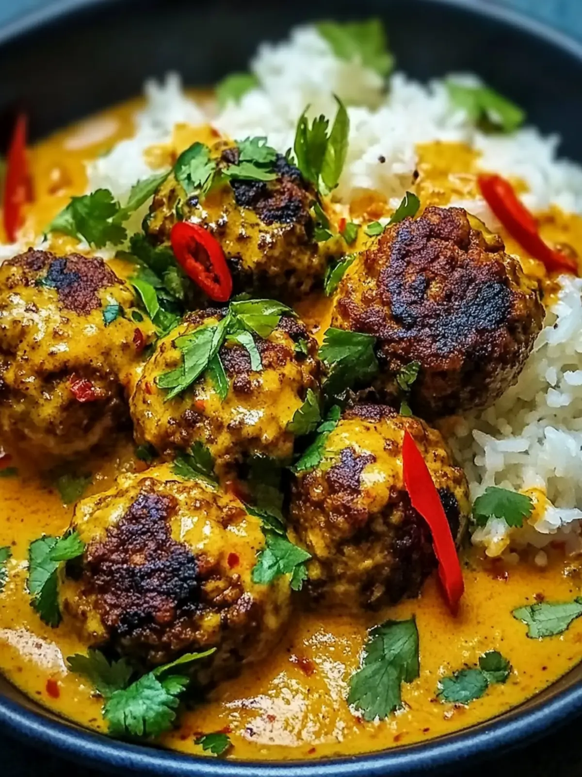 Jerk Meatballs In Coconut Curry Sauce A Comforting Delight 3 Jerk Meatballs In Coconut Curry Sauce