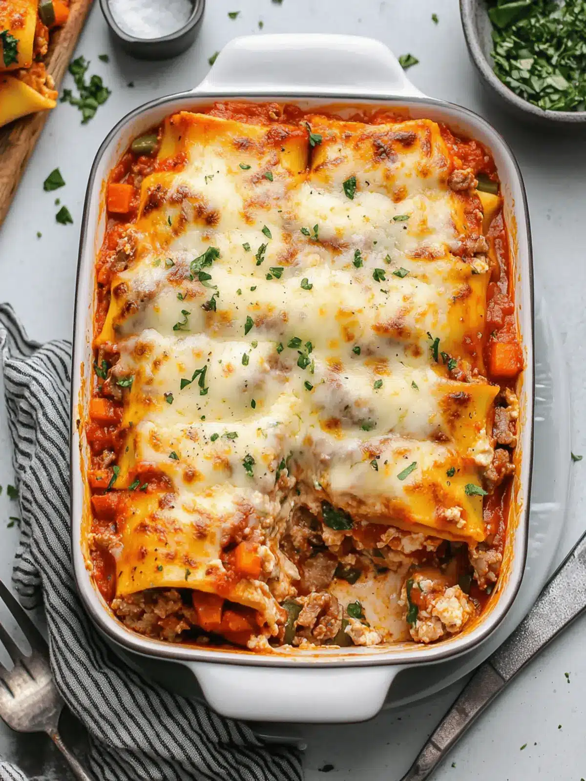 Delicious Beef & Veggie Lasagna with Cottage Cheese Magic 2 Beef & Veggie Lasagna (with cottage cheese)
