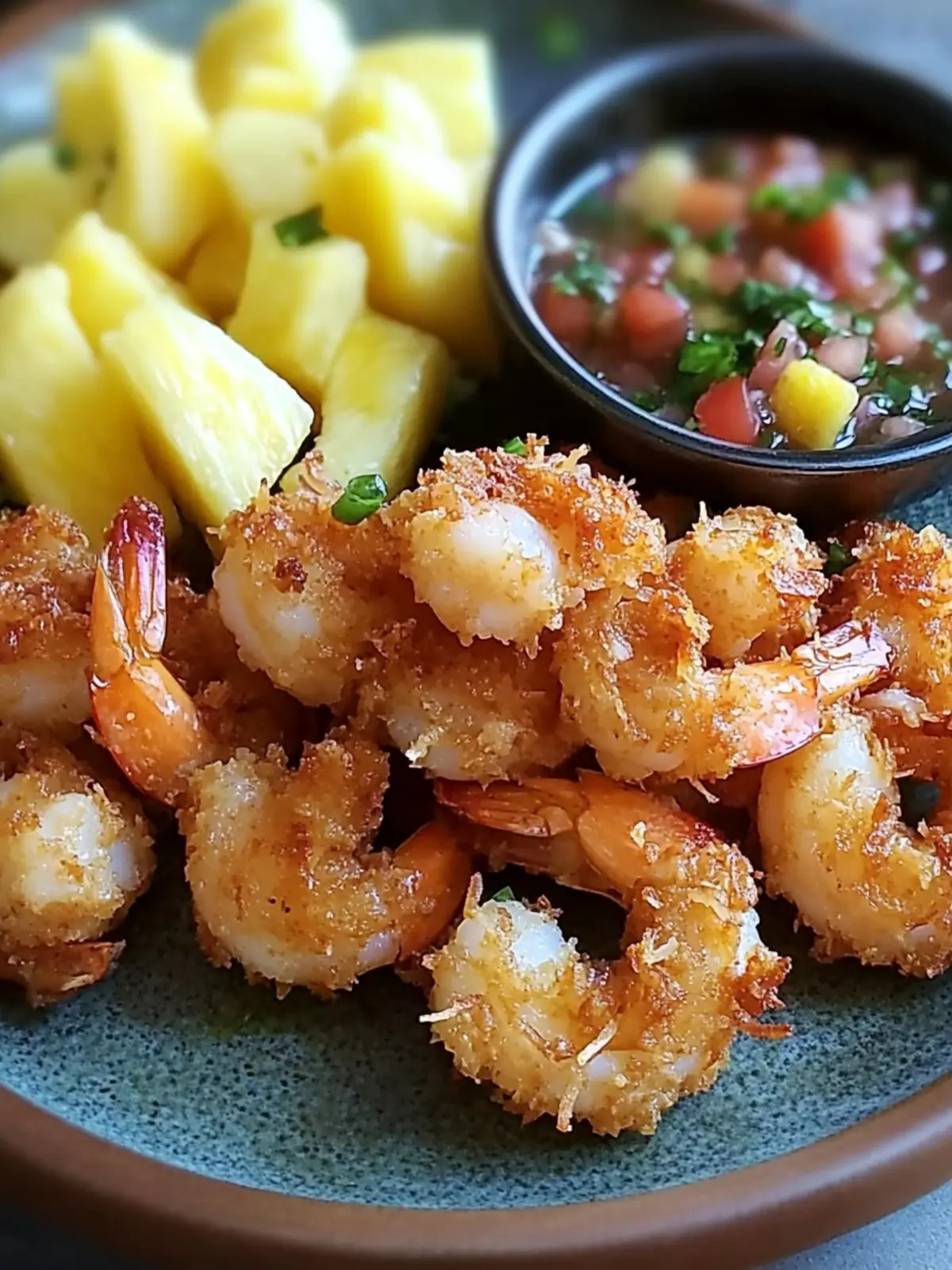 Crispy Coconut Shrimp with Pineapple Habanero Salsa Bliss 4 Crispy Coconut Shrimp with Pineapple Habanero Salsa