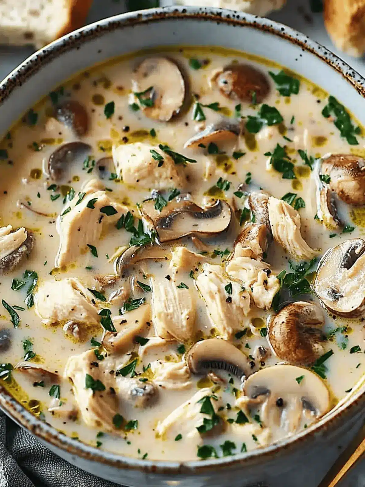 Hearty Chicken Mushroom Soup Ready in Just 20 Minutes 3 Hearty Chicken Mushroom Soup