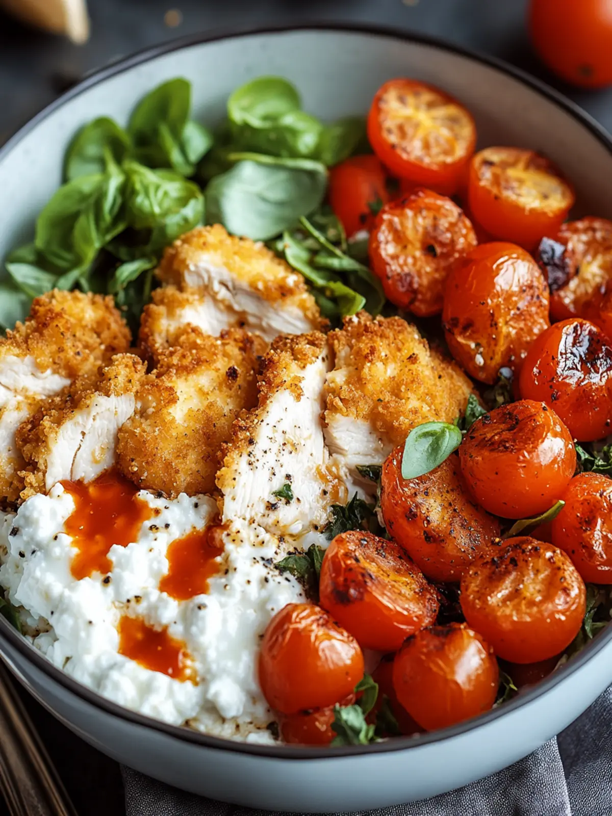 High Protein Chicken Parm Cottage Cheese Bowl for Quick Nutrition 2 High Protein Chicken Parm Cottage Cheese Bowl