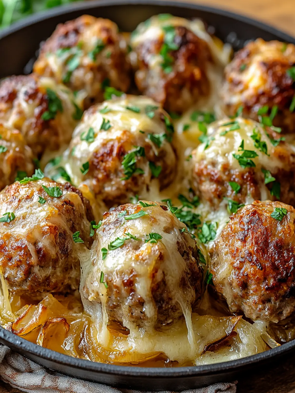 Keto French Onion Meatballs: Comfort Food Without the Carbs 2 Keto French Onion Meatballs