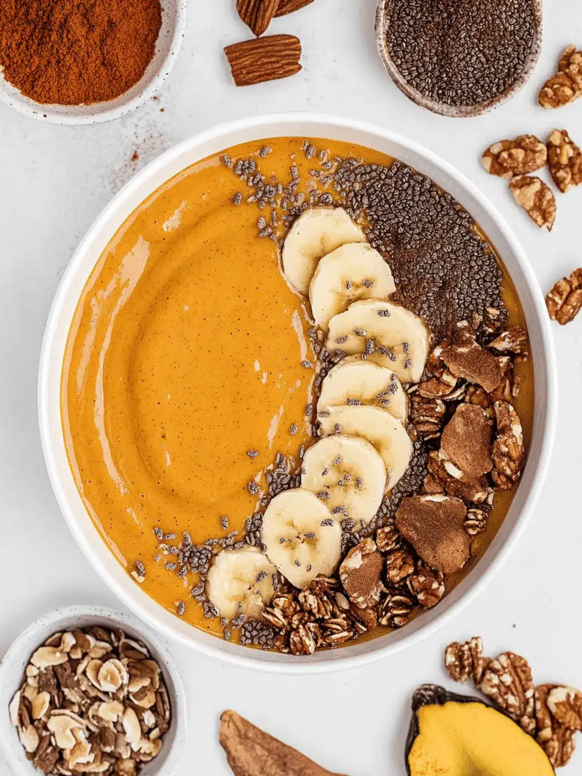 Pumpkin Pie Smoothie Bowl: Your Healthy Fall Indulgence 4 Pumpkin Pie Smoothie Bowl