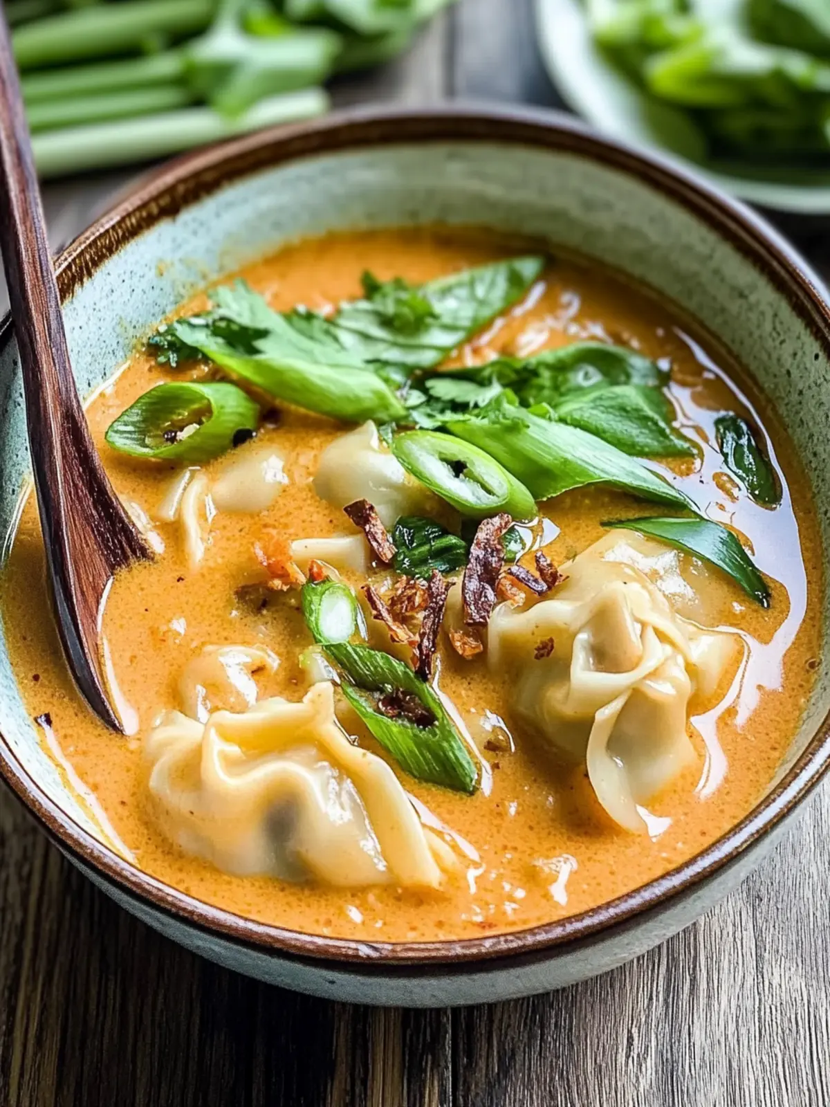 Irresistible Thai Red Curry Wonton Soup Recipe in 30 Minutes 4 Thai Red Curry Wonton Soup Recipe