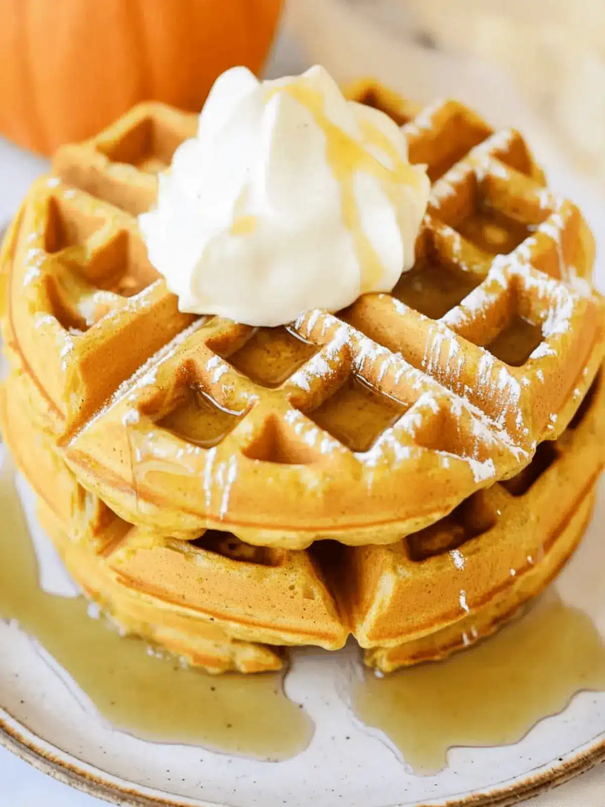 Irresistibly Light Pumpkin Waffles for Cozy Fall Mornings 3 Pumpkin Waffles