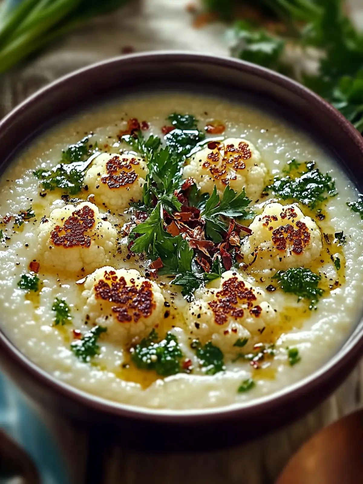 Creamy Cauliflower Soup: A Flavor-Packed Comfort Bowl 2 Cauliflower Soup