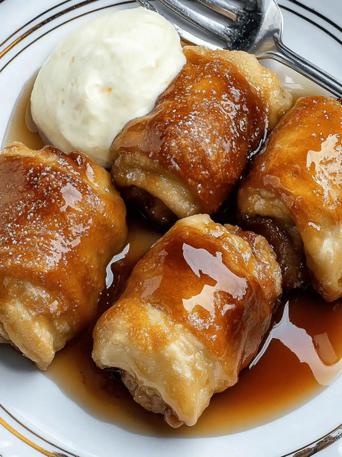 Crescent Roll Apple Dumplings with Buttery Sugar Bliss 3 Crescent Roll Apple Dumplings